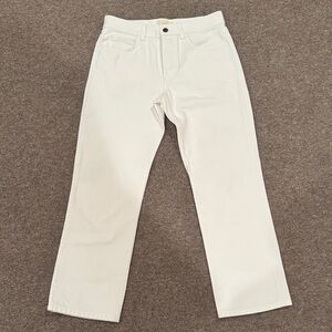 The Row Ivory Denim Trousers